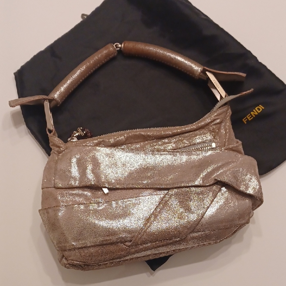 Fendi Metallic Silver Women's Bag